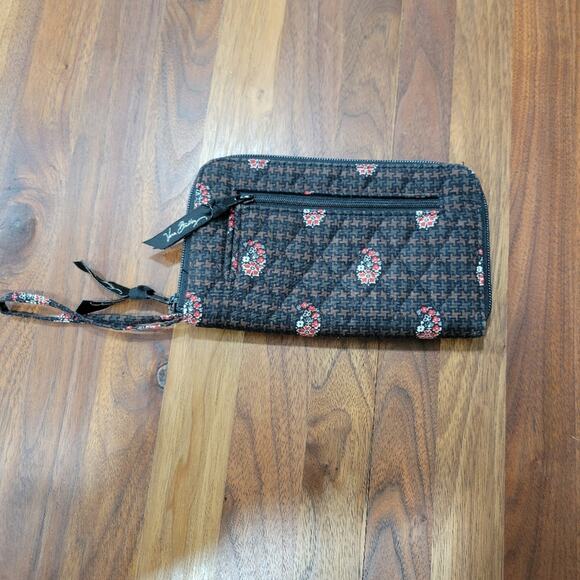Vera Bradley Retired Patter Houndstooth Brown Wristlet Wallet - Picture 4 of 10